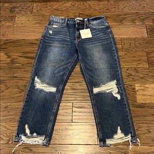 Lovervet by Vervet Straight Leg High Rise Relaxed Fit NWT Size 30/11